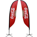 Feather Banner Stand -- Small, Double-Sided w/ X-Base